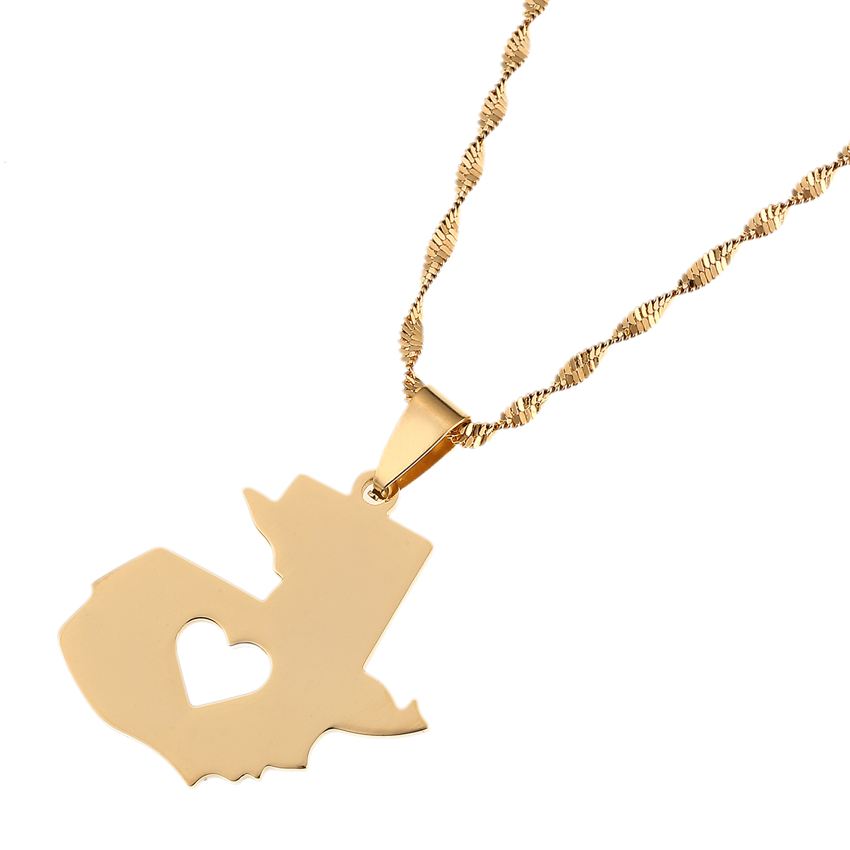 Men'S Fashion Guatemala - Guatemala Map Pendant Necklace For Women
