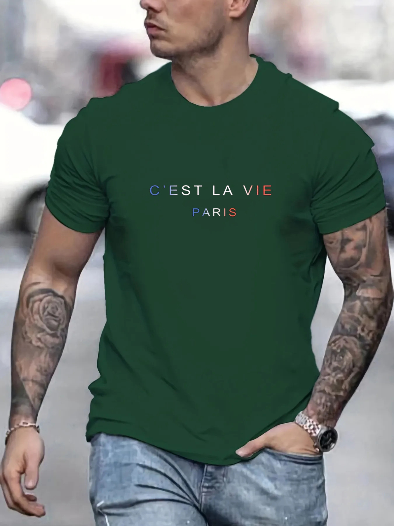 Paris Fashion Men - Men's summer 100% pure cotton fashionable