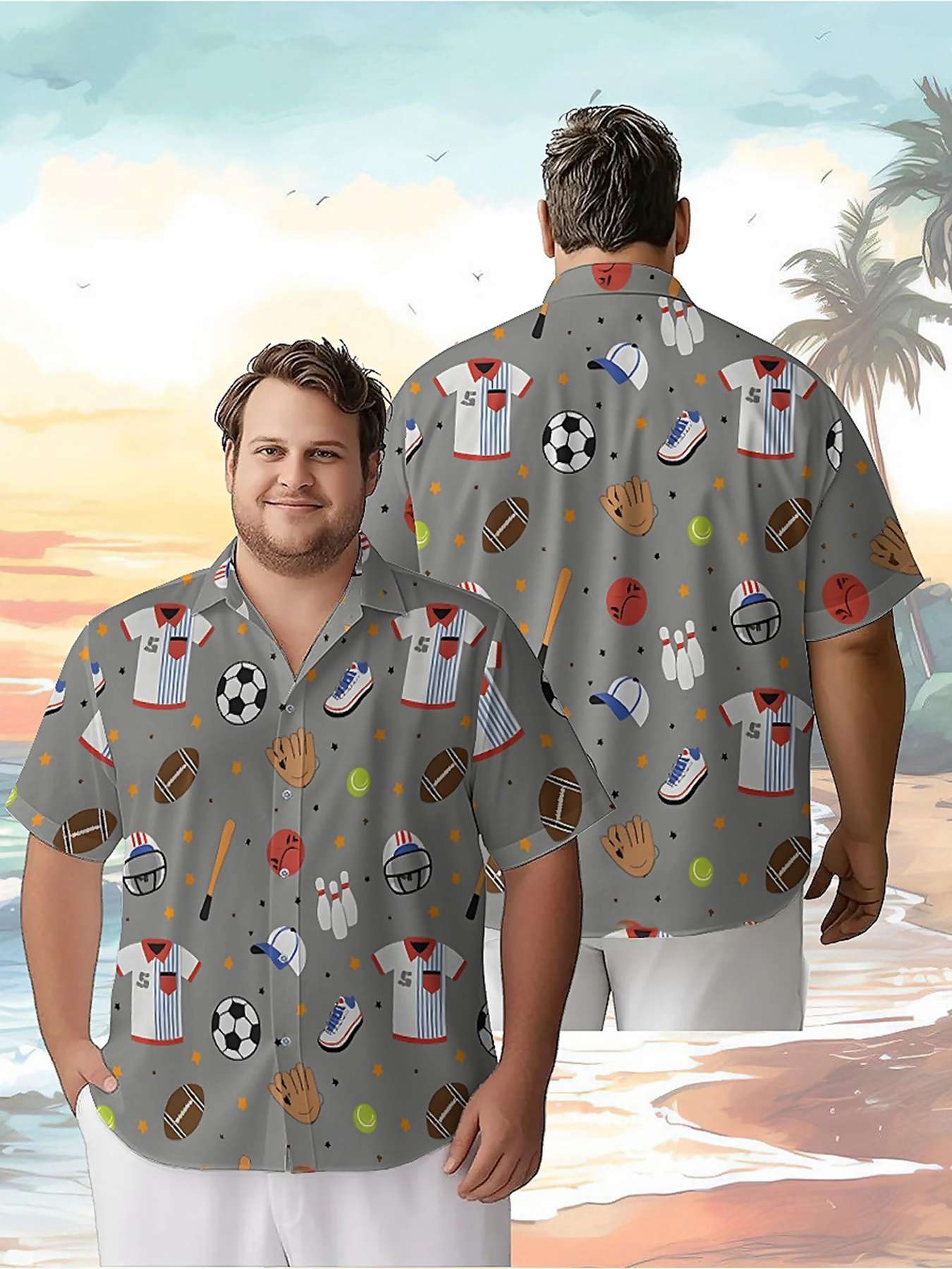 Mens Fashion Caps - Men's Plus Size Hawaiian Shirts Baseball