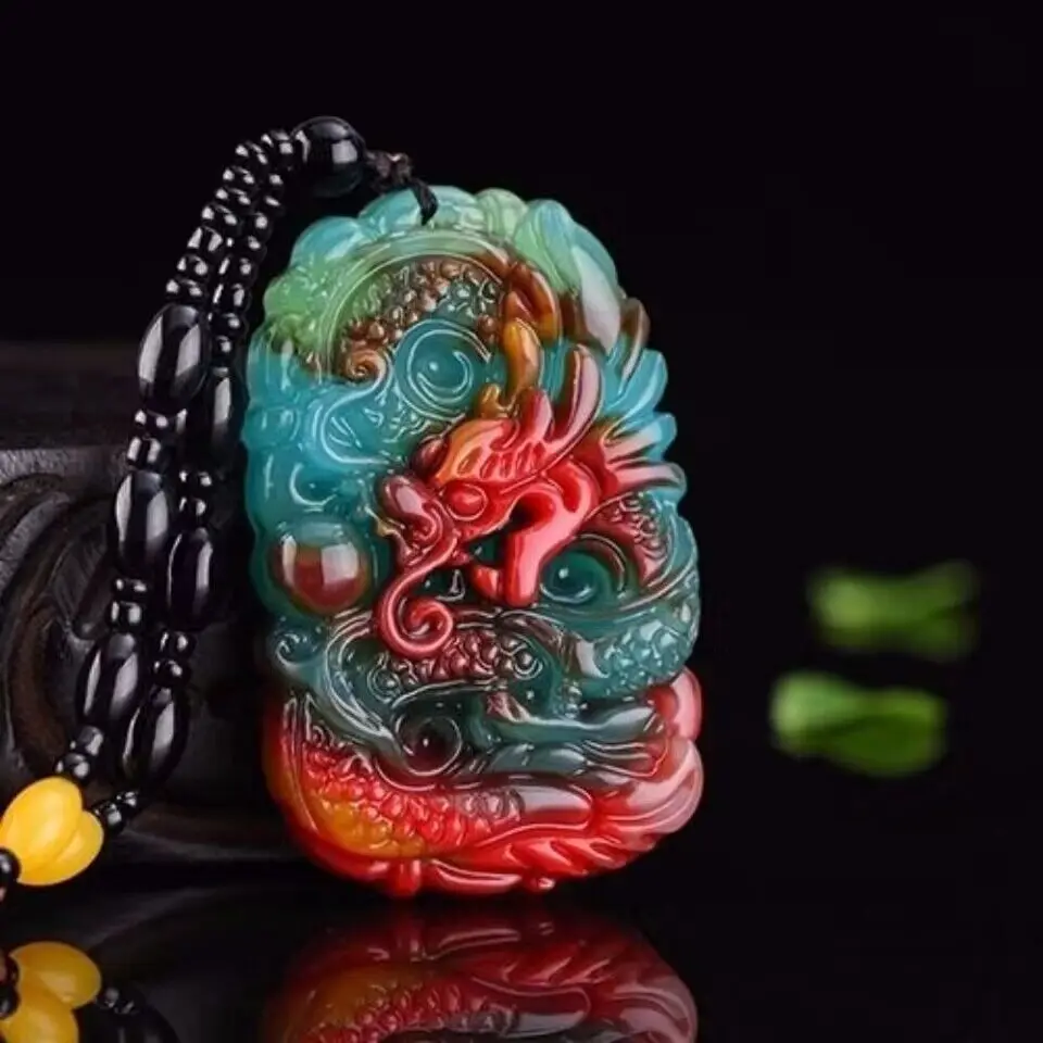 Men'S Fashion Necklaces - Real Jade Dragon Pendant Necklace Pendants