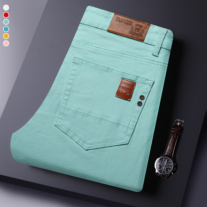 Men'S Fashion Nova Jeans - 2026 New Men's Elastic Colorful Jeans