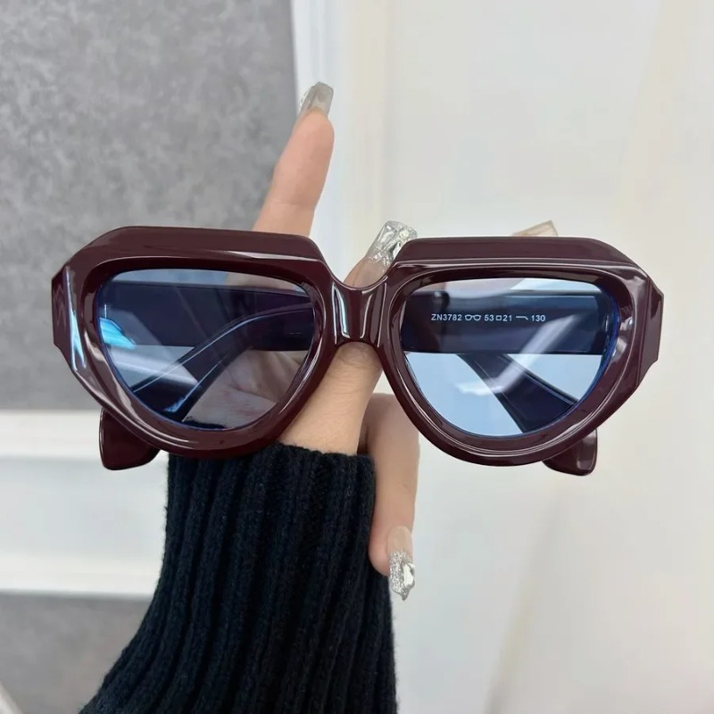 Men'S Fashion Round Glasses - Casual Vintage Square Sunglasses For Women