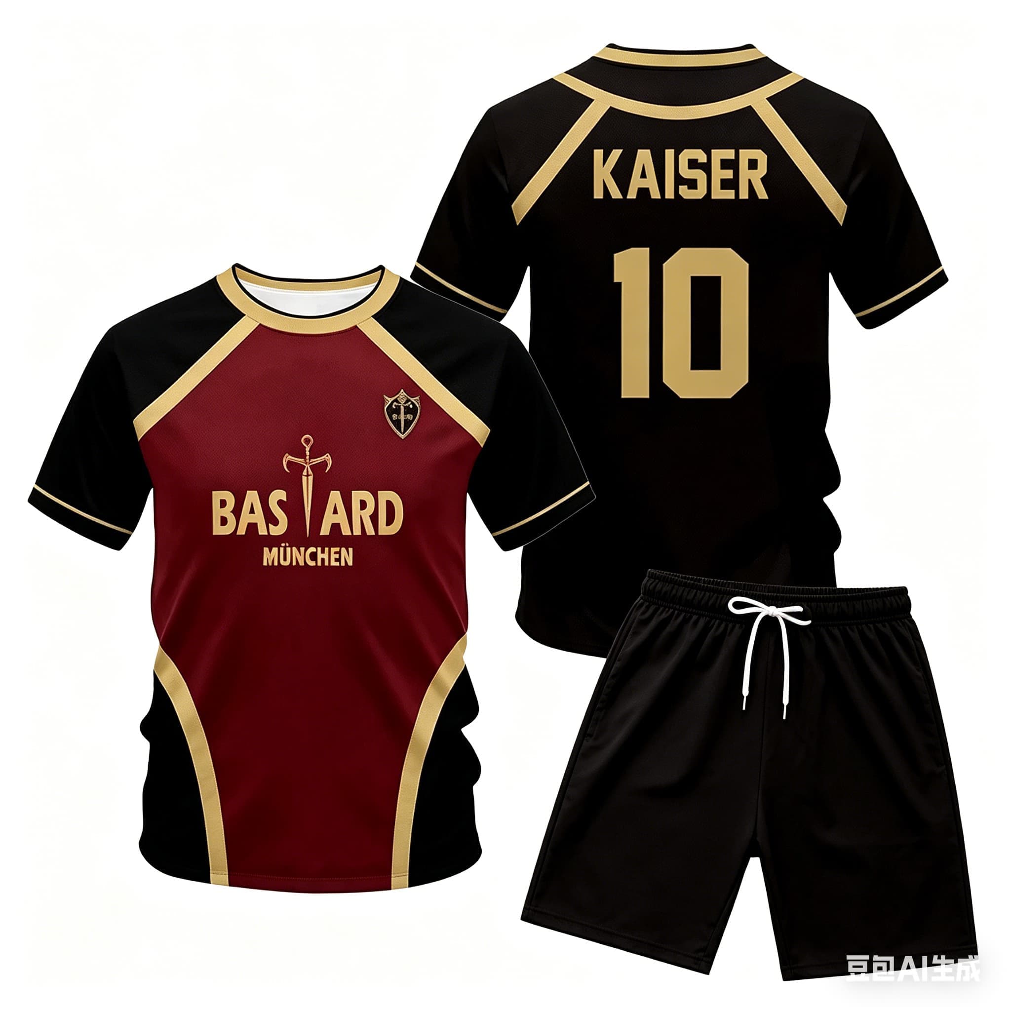 Mens Fashion Trend - Anime Kaiser Jersey Set Japanese Anime