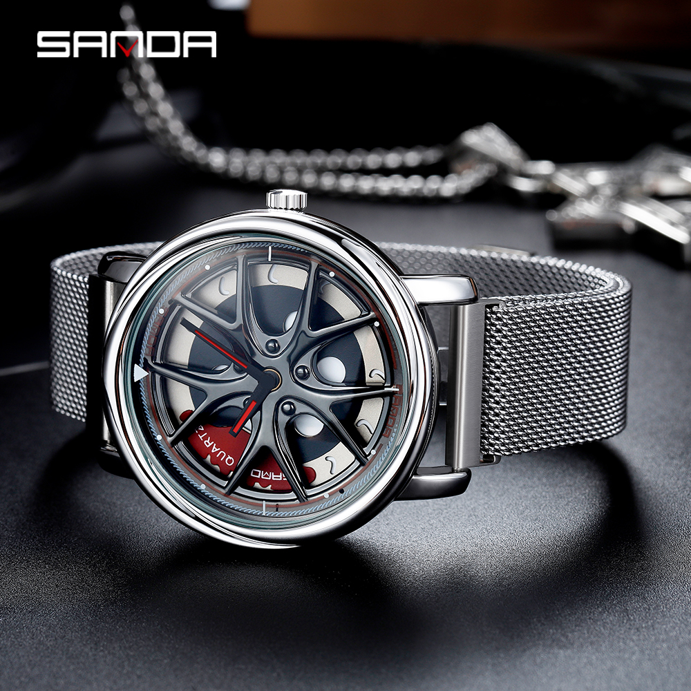 Men'S Fashion Hub - Men Watch Car Wheel Rim Hub