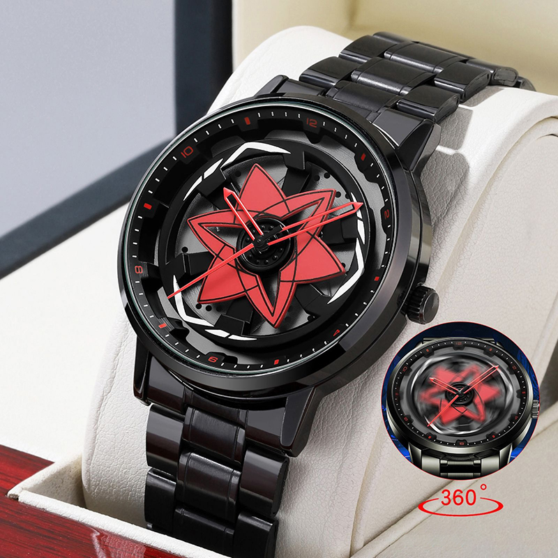 Men'S Fashion Hub - Casual Rotating Men Quartz Wristwatches Stainless