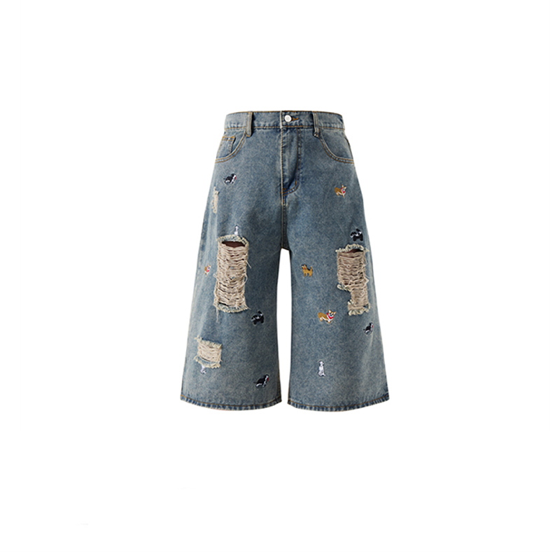 Men'S Fashion Trousers - Men Denim Capri Pants Summer New