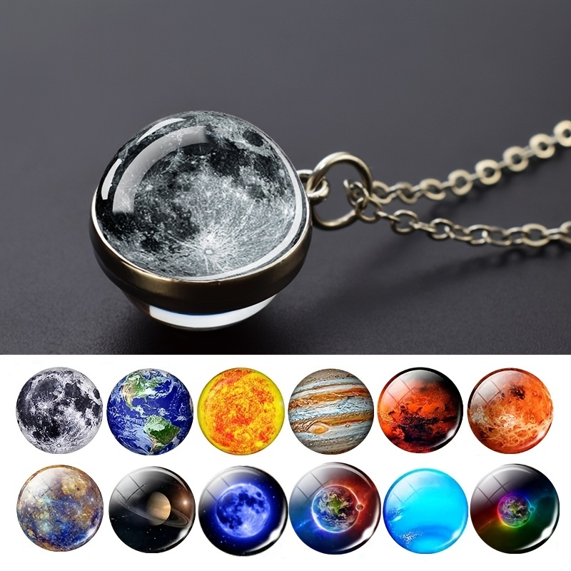 Men'S Fashion Necklaces - Solar System 304 Stainless Steel Necklace