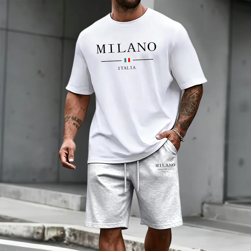 Quality Men'S Fashion - Men's Tracksuit Short Sleeve Top and