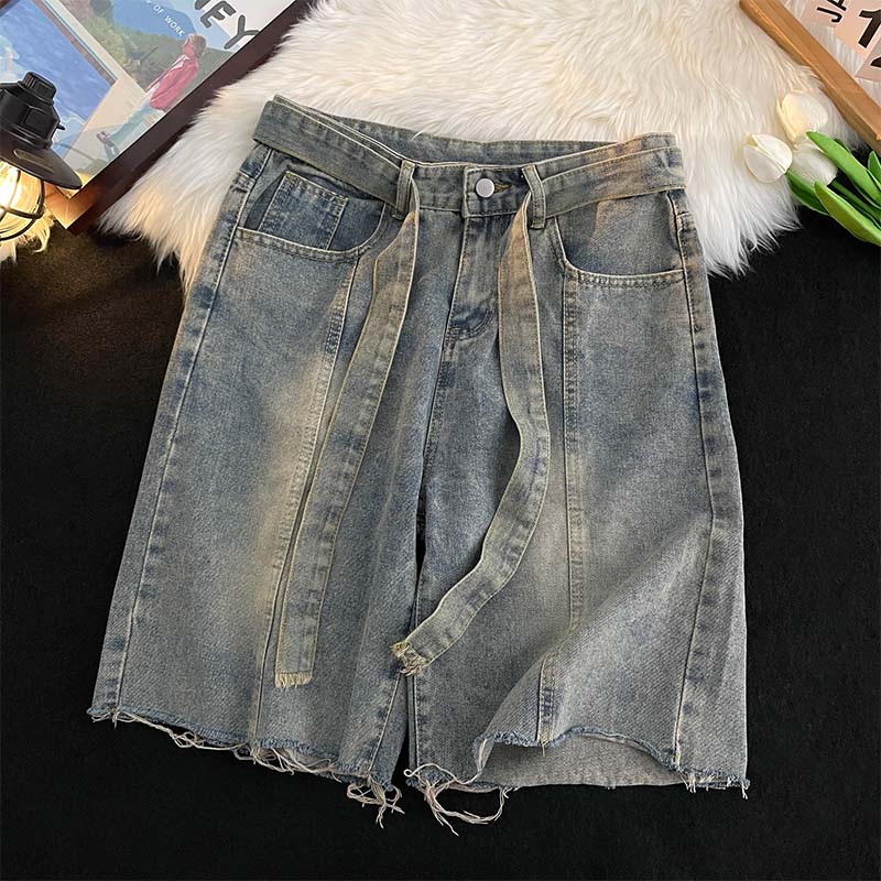 Summer Thin Fringed Denim Shor – обзор и цена Men'S Fashion Trousers