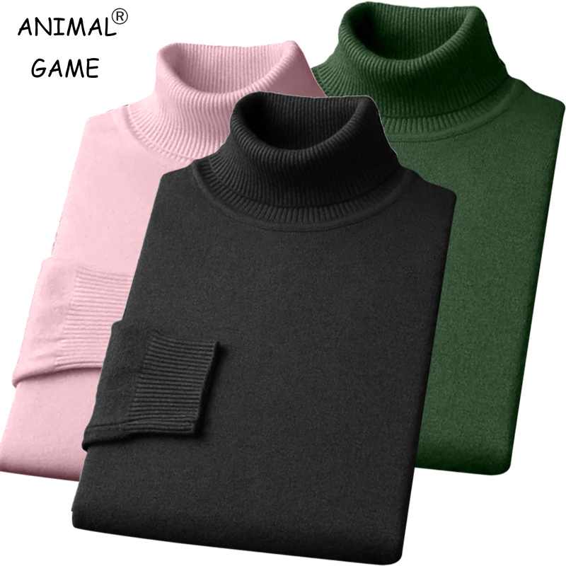 Autumn Mens High Quality Knitt – обзор и цена Turtleneck Sweater Men