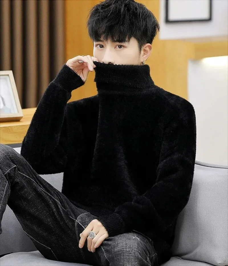 White Pullover Turtleneck Men  – обзор и цена Turtleneck Sweater Men