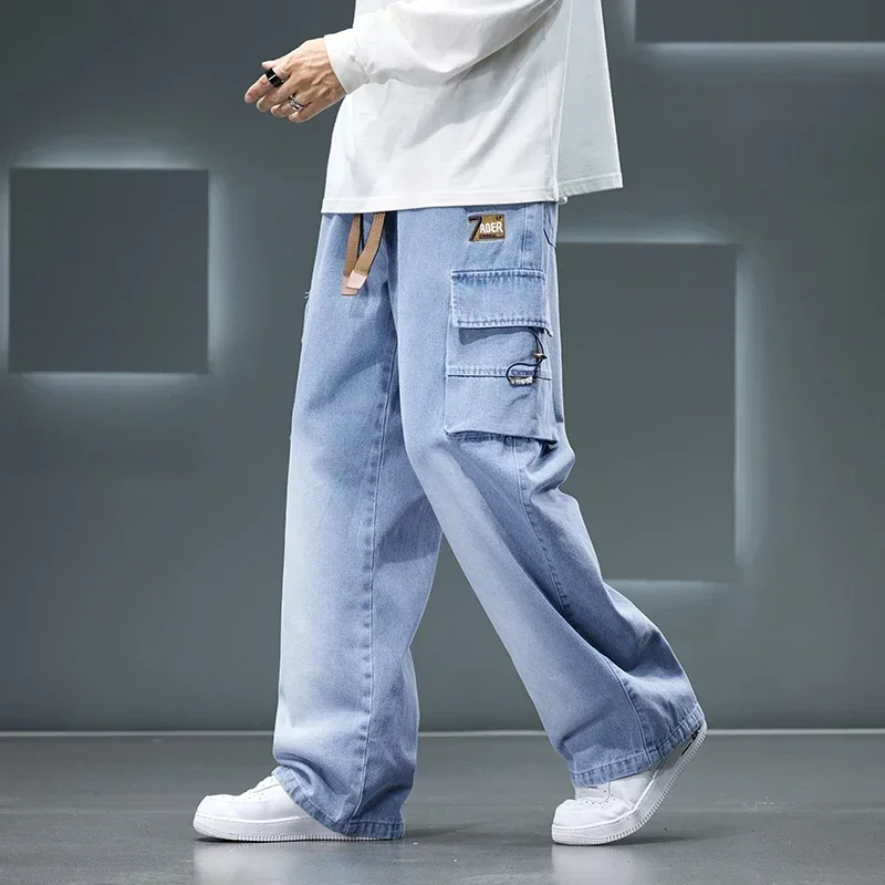 Autumn New Wide Leg Washing Je – обзор и цена Men'S Fashion Nova Jeans