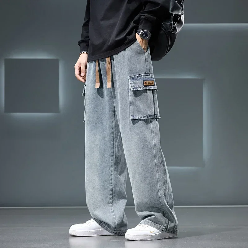 Autumn New Wide Leg Washing Je – обзор и цена Men'S Fashion Nova Jeans