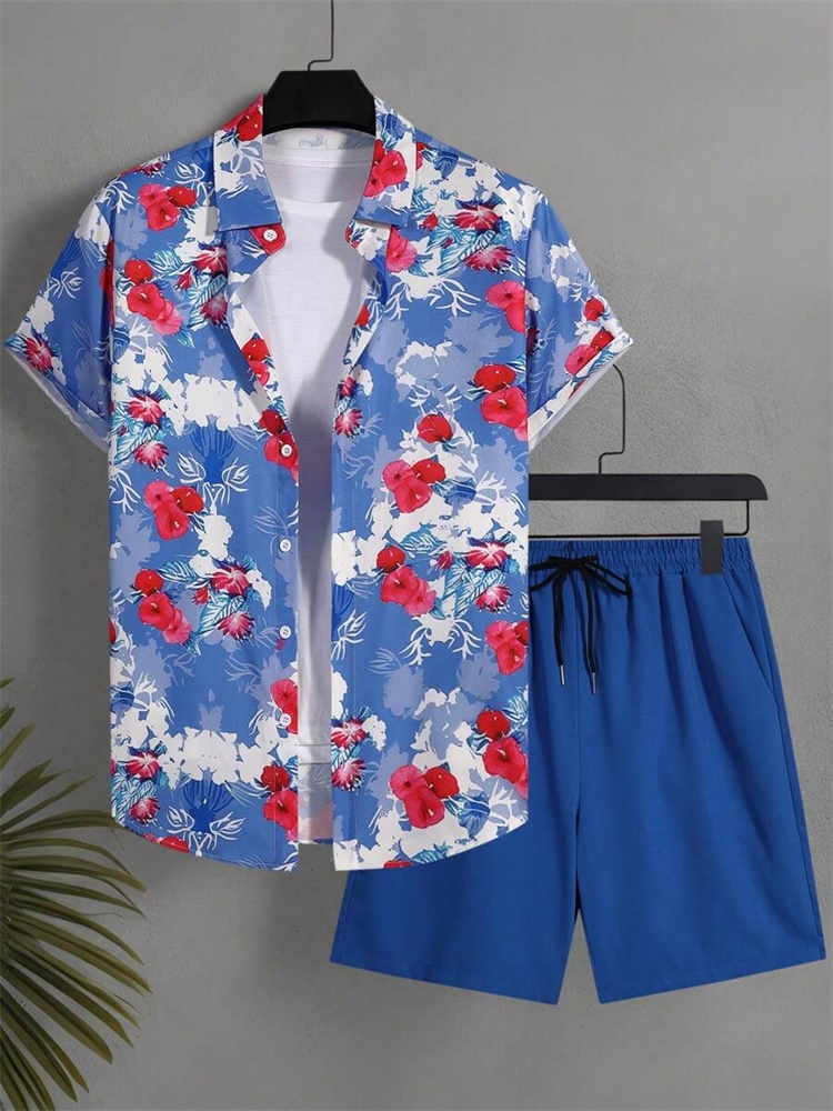 Men's Short-sleeved Shirt Set  – обзор и цена Mens Fashion Trend
