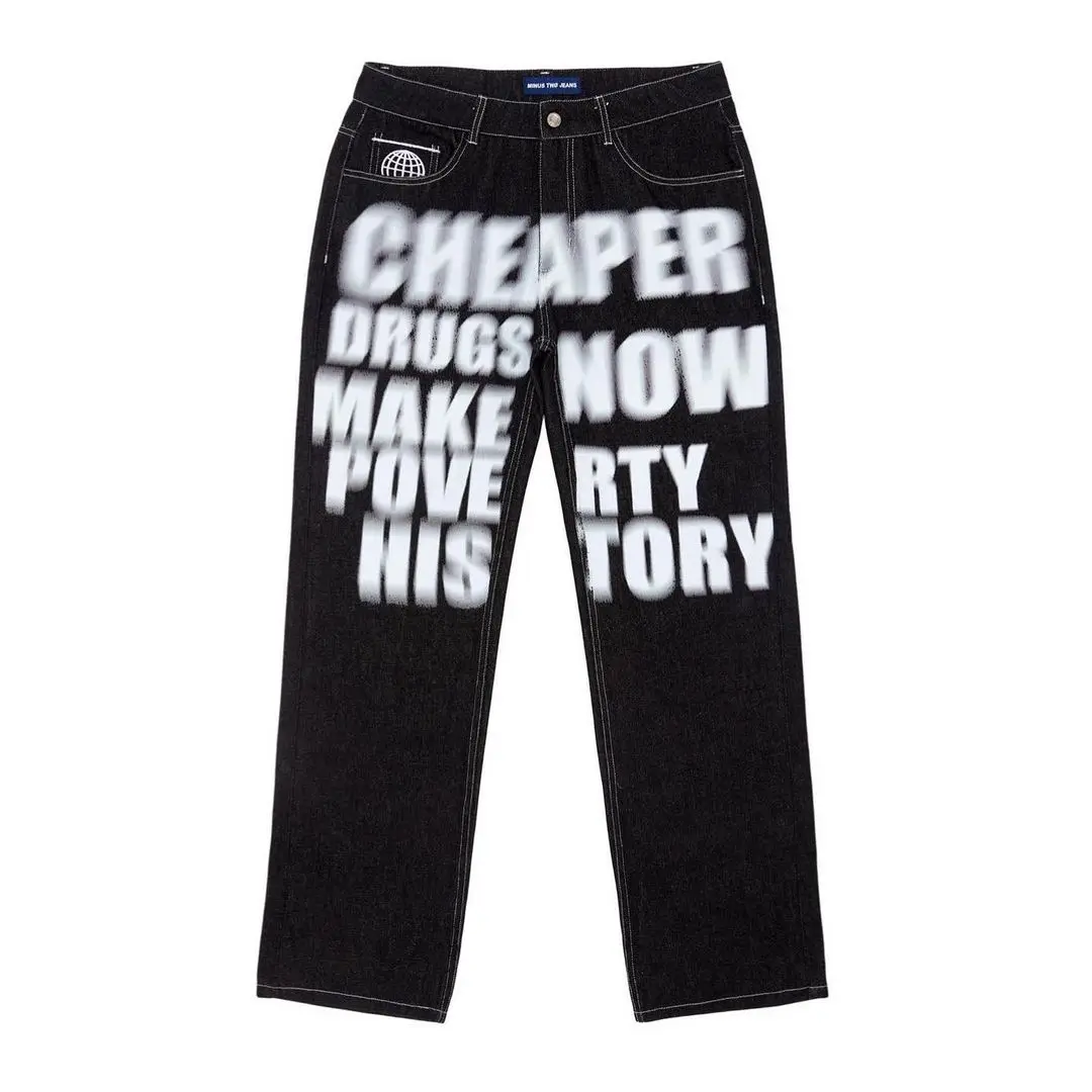 Best Selling blur letter print – обзор и цена Men'S Fashion Nova Jeans