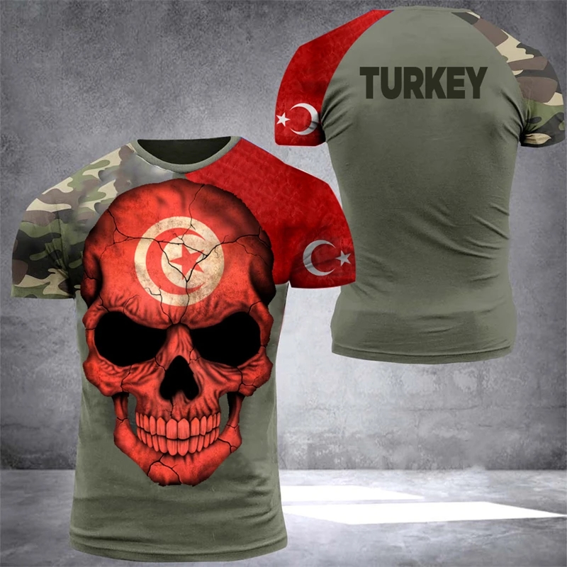 Turkish Flag Camouflage 3d Pri – обзор и цена Military Shirt Men