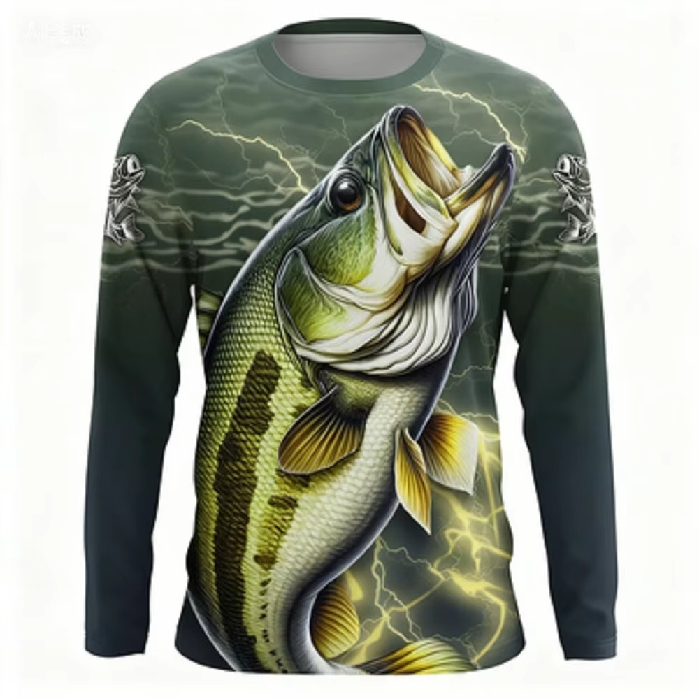 Fashionable Bass Pattern Crew  – обзор и цена Mens Fashion Trend