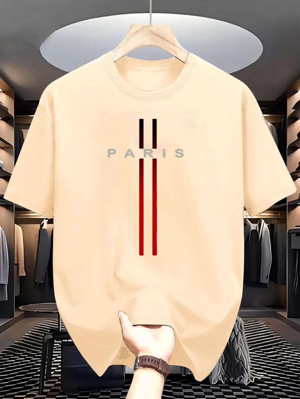 Paris Letter 3D print sport Qu – обзор и цена Paris Fashion Men