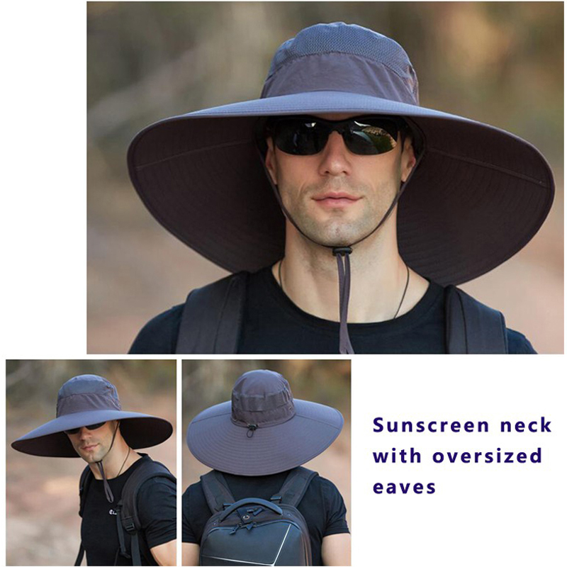Hot Men's 15CM Big Wide Brim F – обзор и цена Mens Fashion Bucket Hat