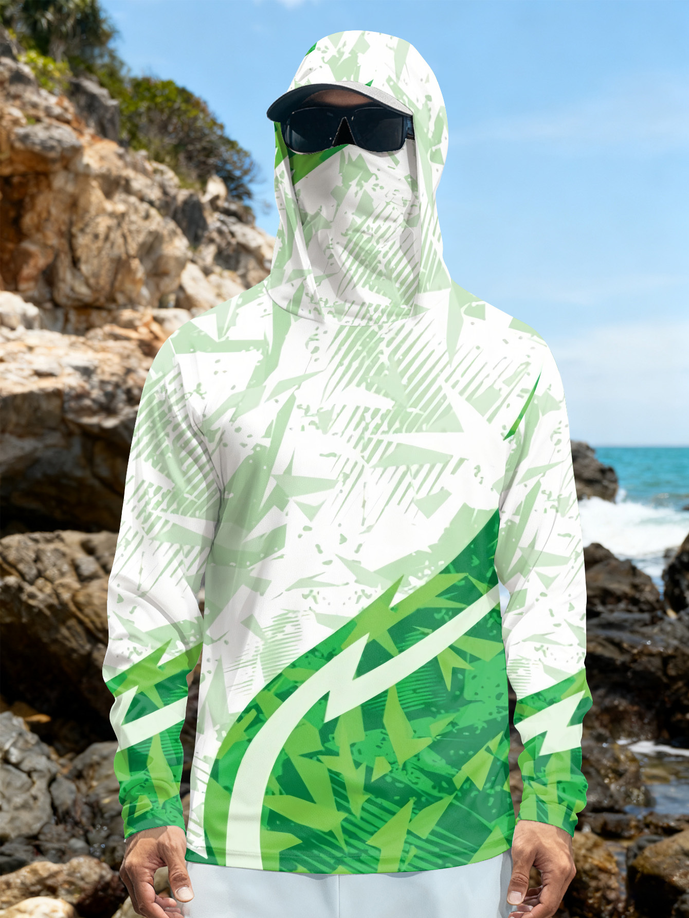 Men's Fishing Hooded Long-Slee – обзор и цена Military Shirt Men