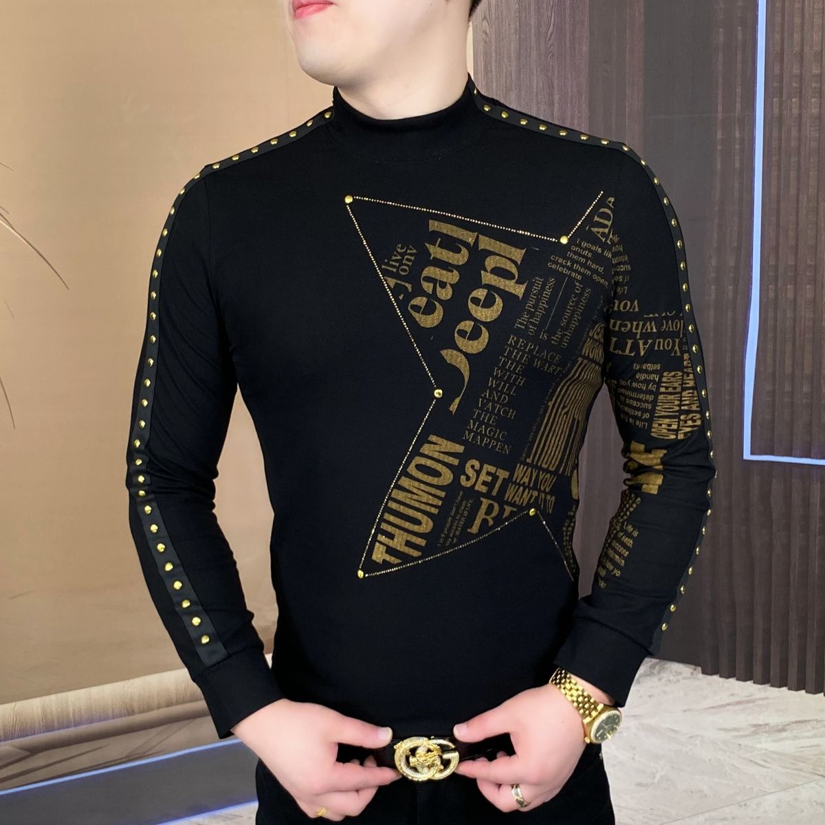 New long-sleeved tops for fash – обзор и цена Mens Fashion Trend