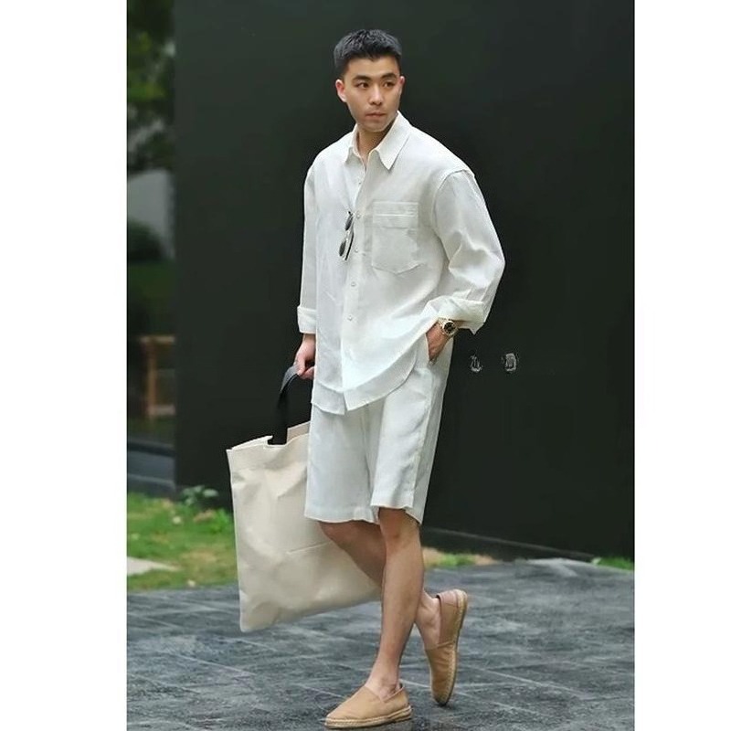 Summer Casual Set Lyocell Line – обзор и цена Mens Fashion Trend