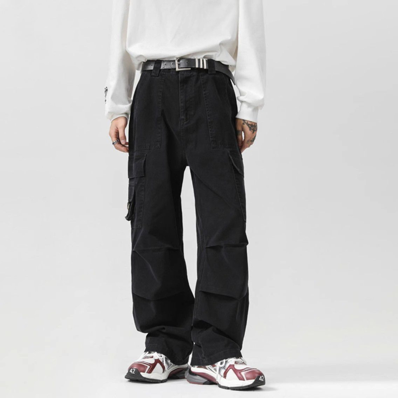 Solid Color Multipockets Baggy – обзор и цена Men'S Fashion Trousers