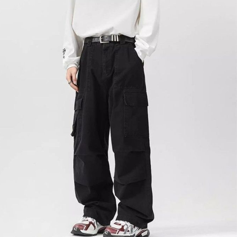 Solid Color Multipockets Baggy – обзор и цена Men'S Fashion Trousers