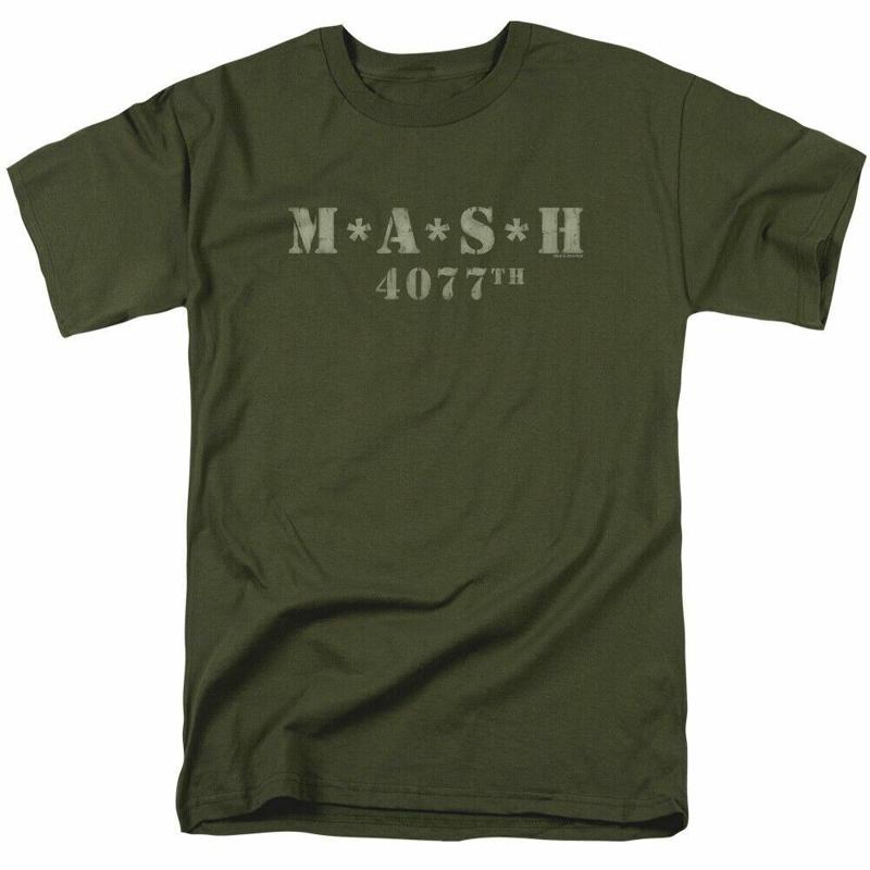 Mash Distressed Logo T Shirt M – обзор и цена Military Shirt Men