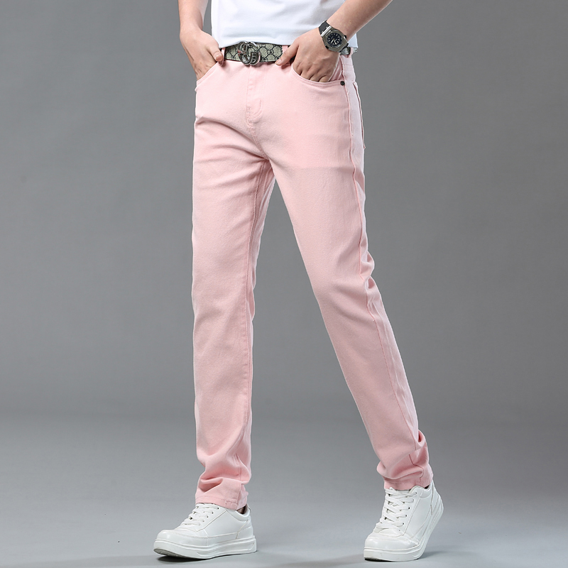2026 New Men's Elastic Colorfu – обзор и цена Men'S Fashion Nova Jeans