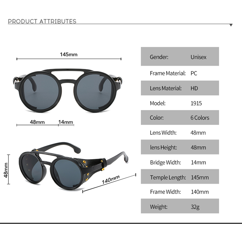 Summer Traveling Steampunk Sun – обзор и цена Men'S Fashion Round Glasses
