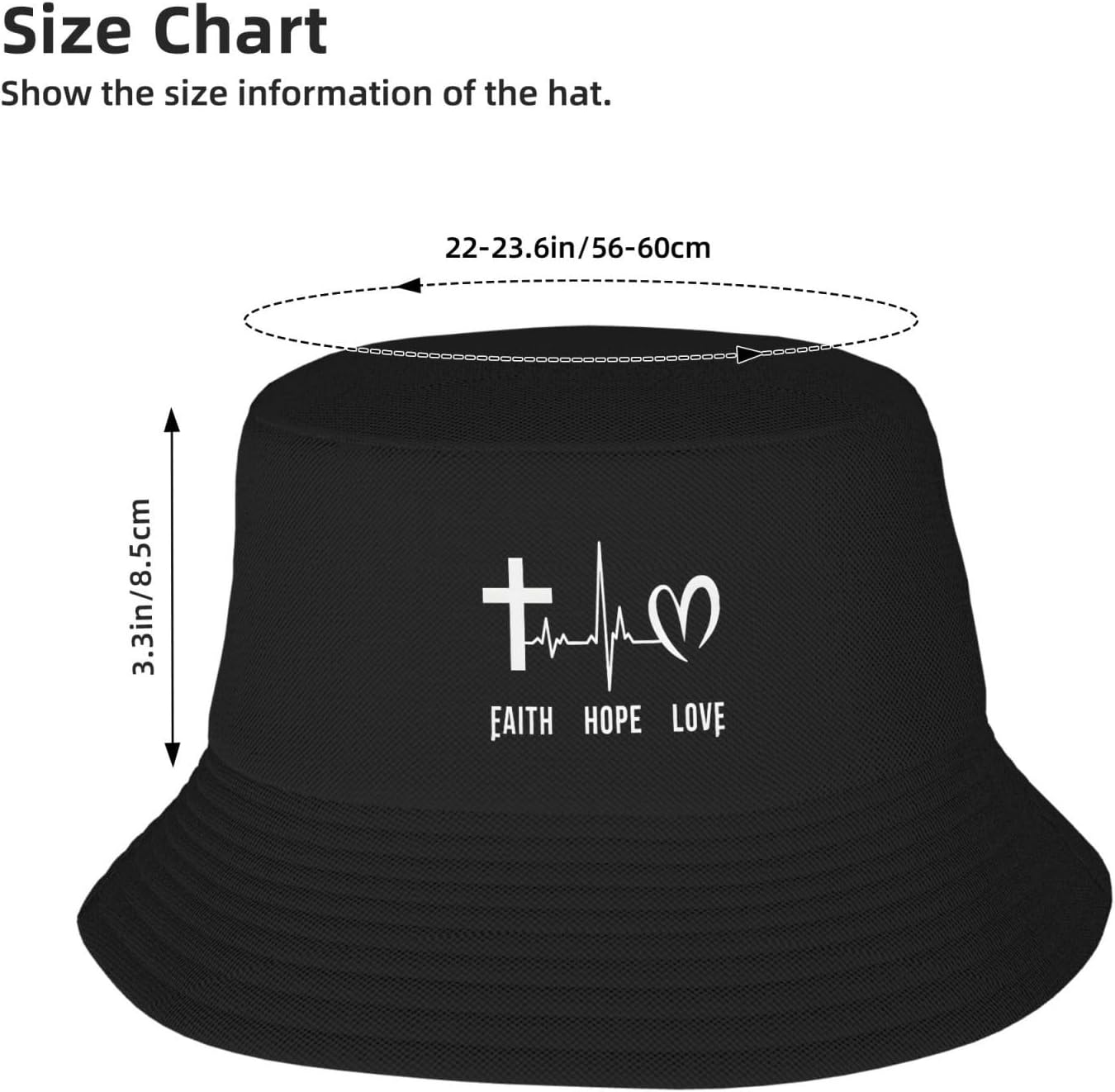Faith Hope Love Christian Buck – обзор и цена Mens Fashion Bucket Hat