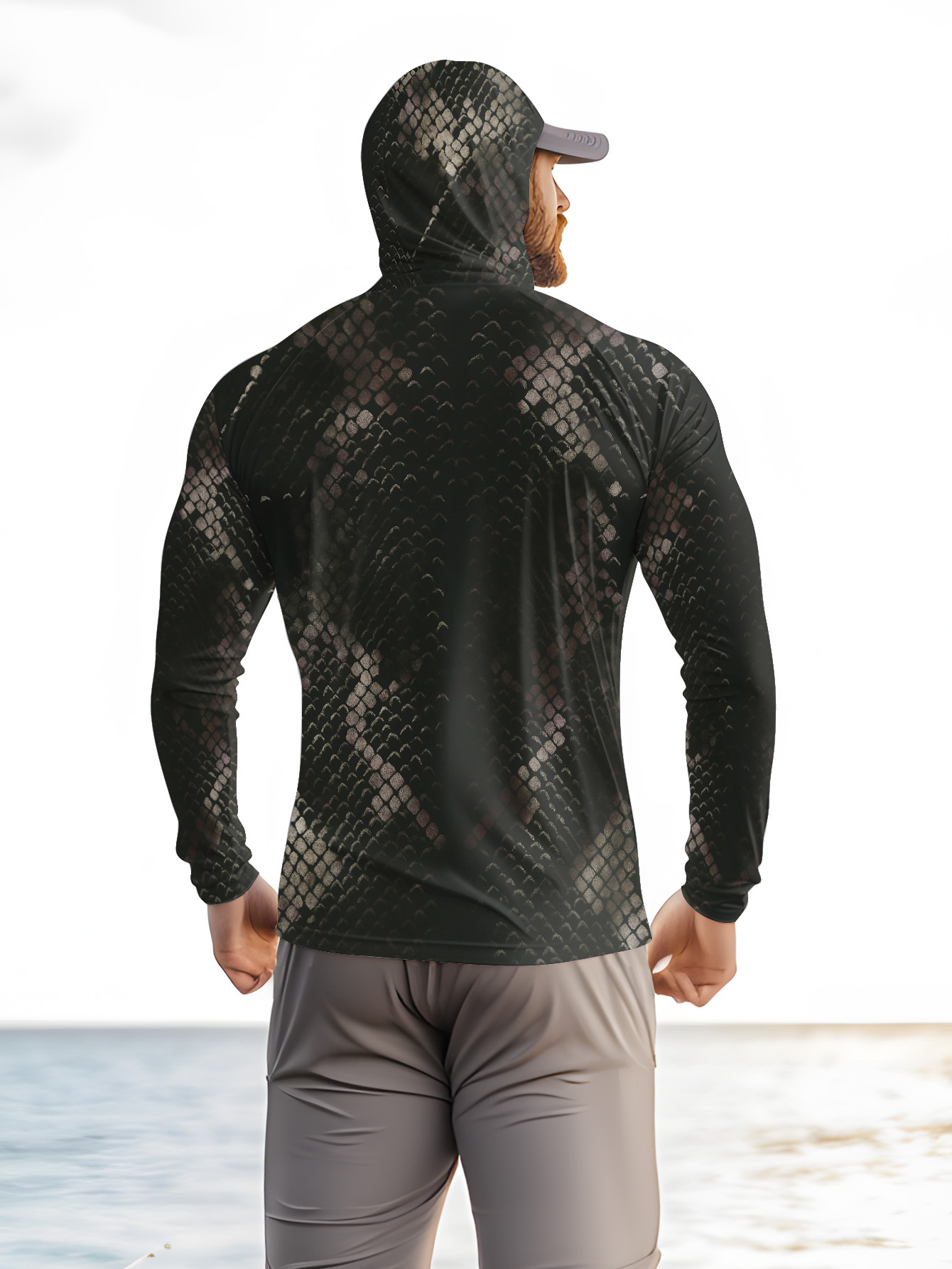 Men's Fishing Hooded Long-Slee – обзор и цена Military Shirt Men