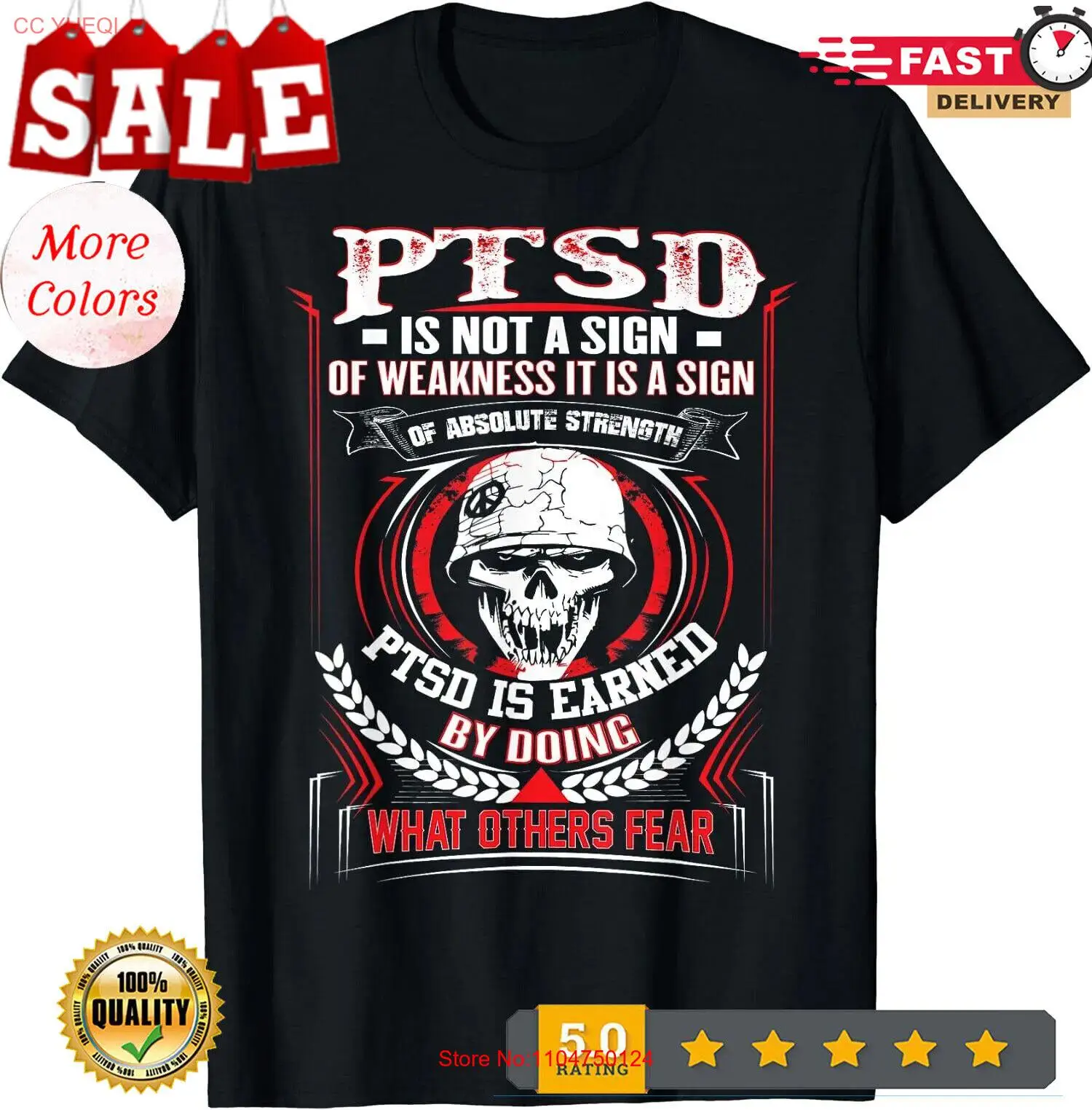 NEW LIMITED PTSD Is Not a Sign – обзор и цена Military Shirt Men