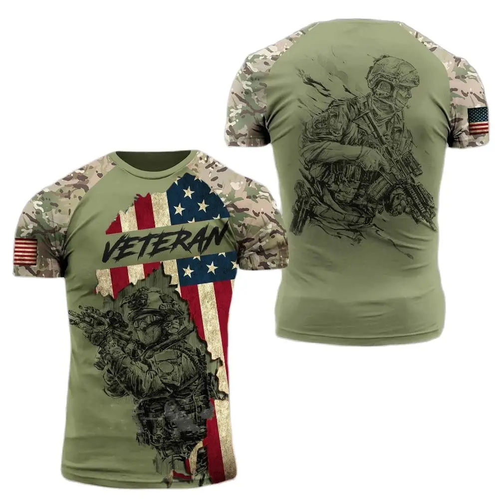 Summer New Military Printed Me – обзор и цена Military Shirt Men