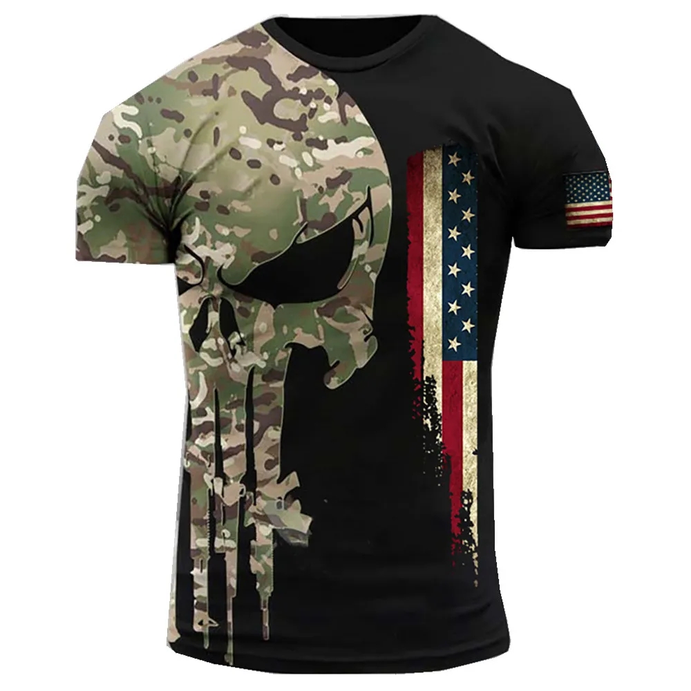 Summer New Military Printed Me – обзор и цена Military Shirt Men