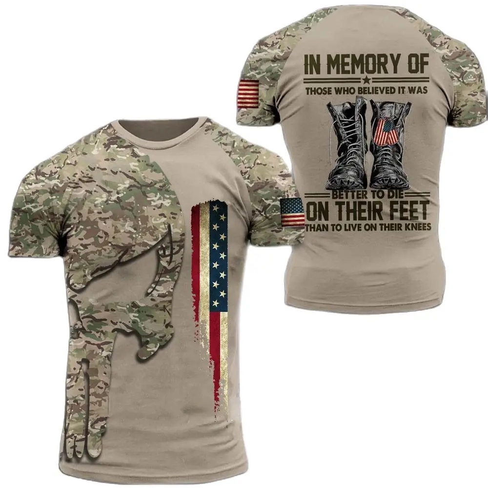 Summer New Military Printed Me – обзор и цена Military Shirt Men