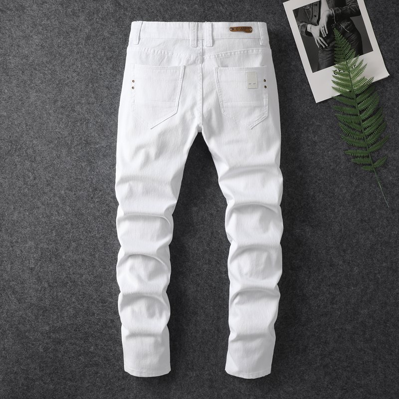 Spring New White Jeans Men's S – обзор и цена Men'S Fashion Nova Jeans