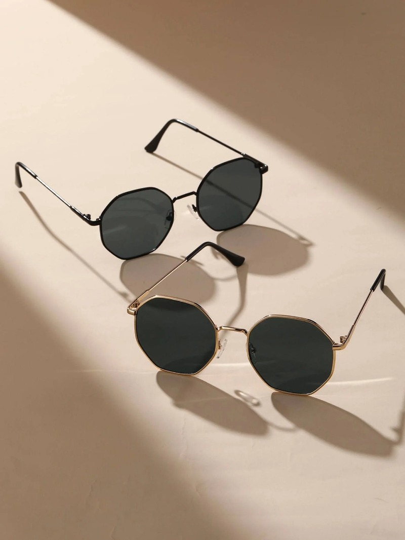 1/3 Pcs Metal Geometric-Round  – обзор и цена Men'S Fashion Round Glasses