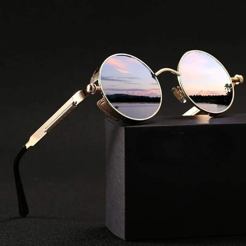 Classic Steampunk Sunglasses f – обзор и цена Men'S Fashion Round Glasses