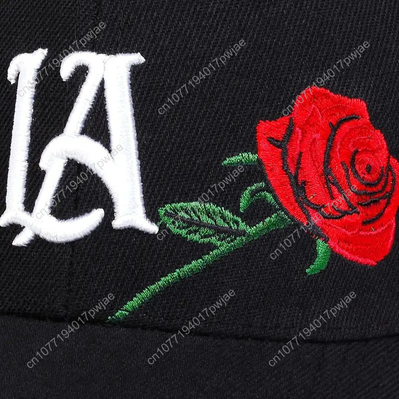 Rose-Embroidered LA Baseball C – обзор и цена Mens Fashion Caps