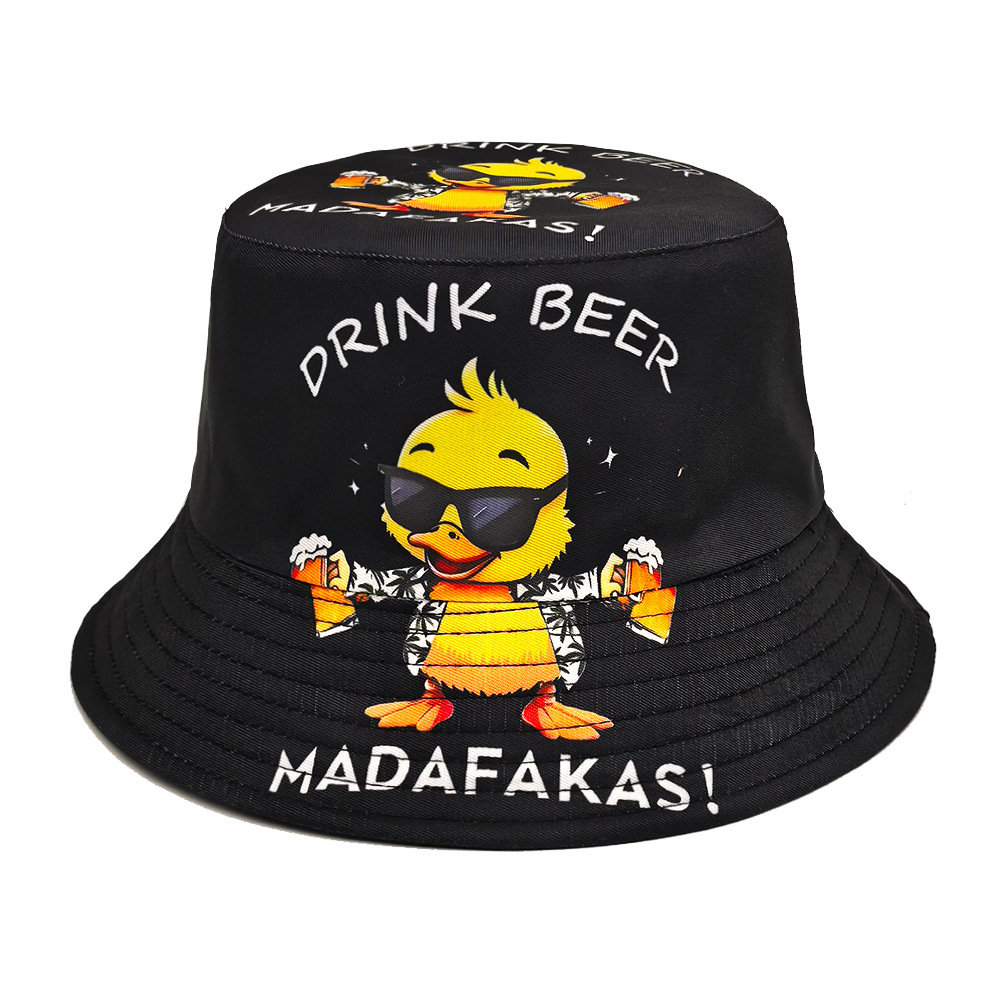 Funny Duck Print Panama Summer – обзор и цена Mens Fashion Bucket Hat