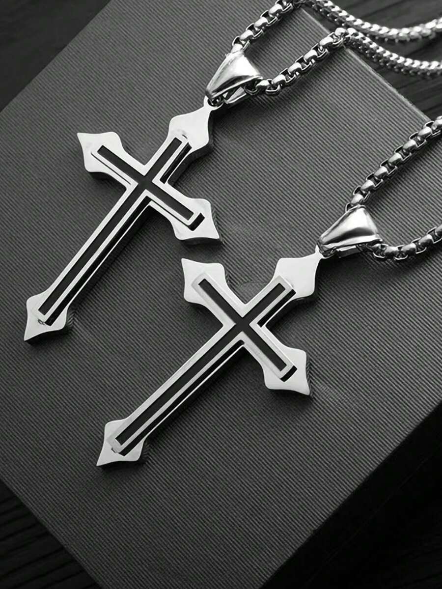 2024 Cross Necklace For Men, S – обзор и цена Men'S Fashion Necklaces
