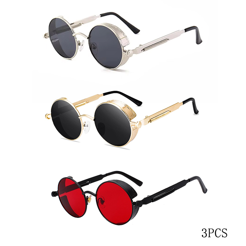 Classic High Quality Steampunk – обзор и цена Men'S Fashion Round Glasses