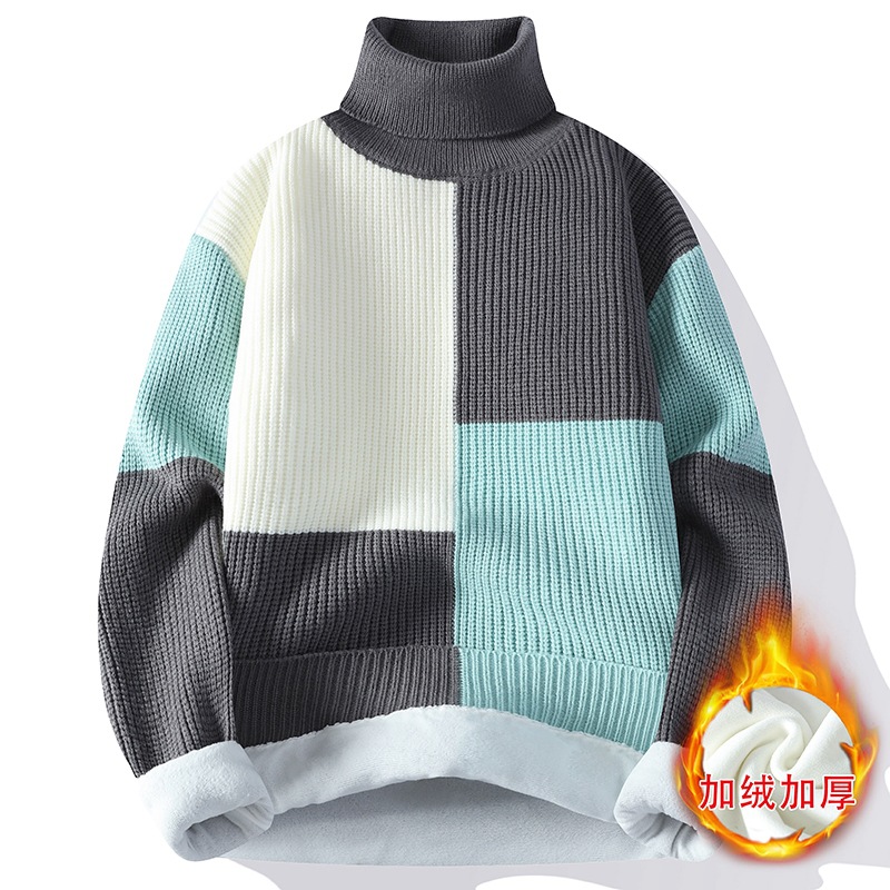 New Winter Men Fleece Warm Tur – обзор и цена Turtleneck Sweater Men
