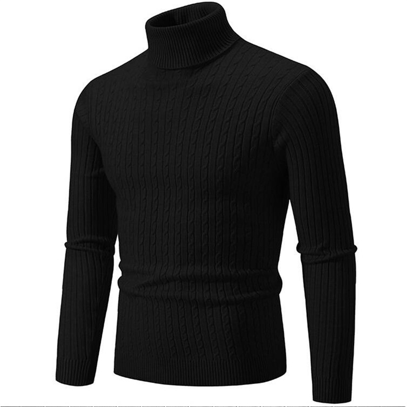2025 New Men Solid Colour Turt – обзор и цена Turtleneck Sweater Men