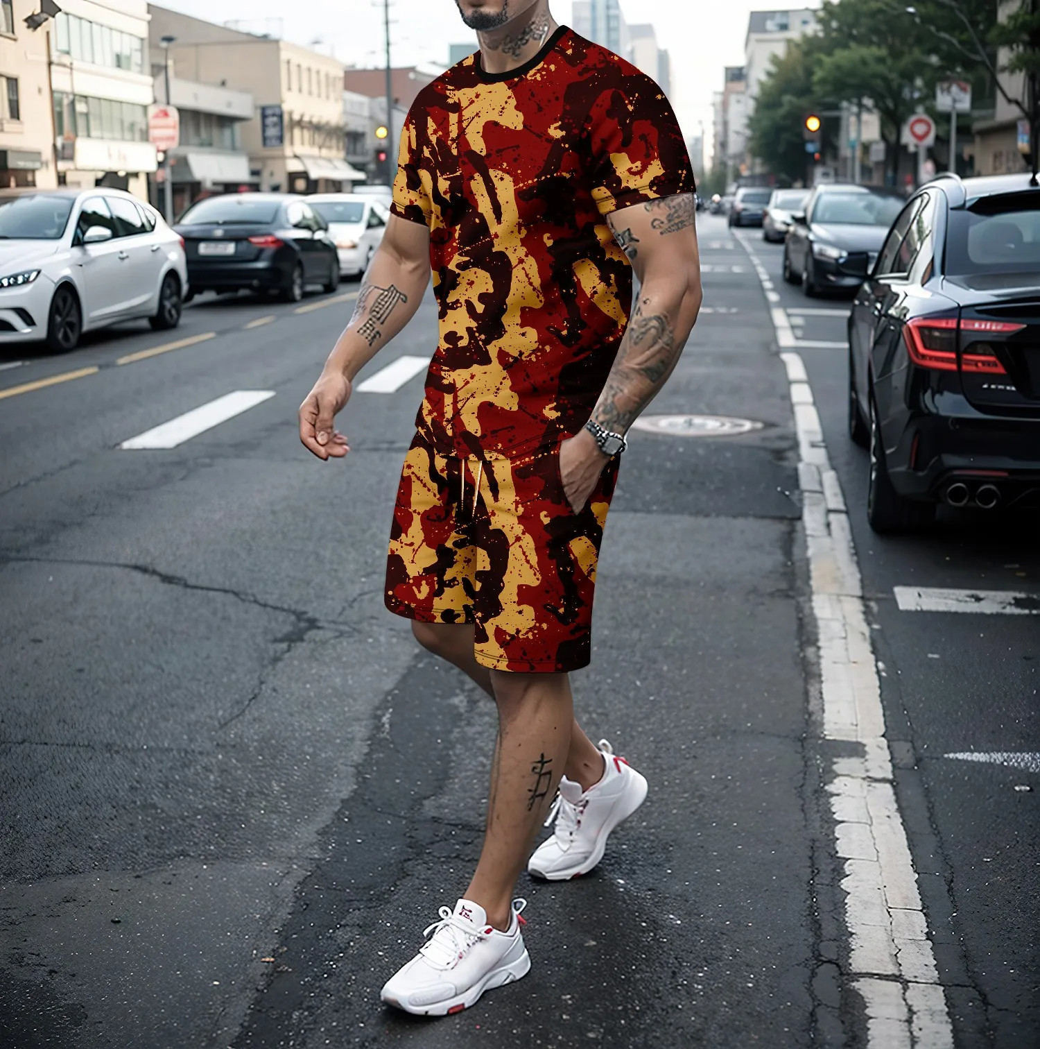 Camouflage Outdoor Tracksuits  – обзор и цена Military Shirt Men