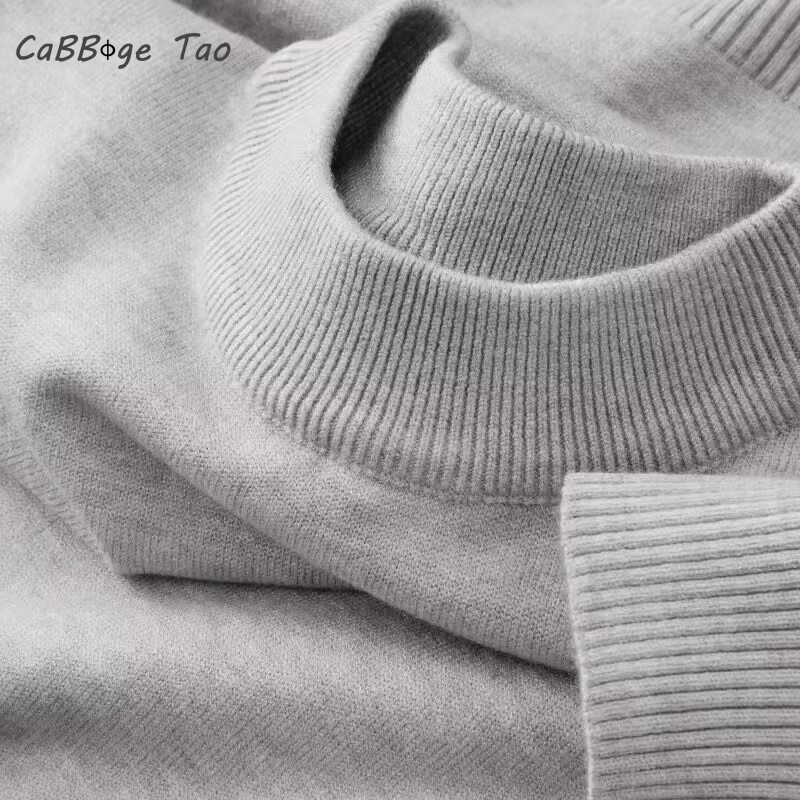 Autumn New Men's Casual Mock T – обзор и цена Turtleneck Sweater Men