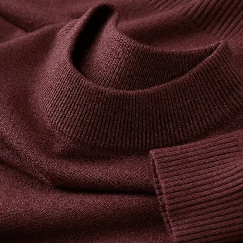 Autumn New Men's Casual Mock T – обзор и цена Turtleneck Sweater Men