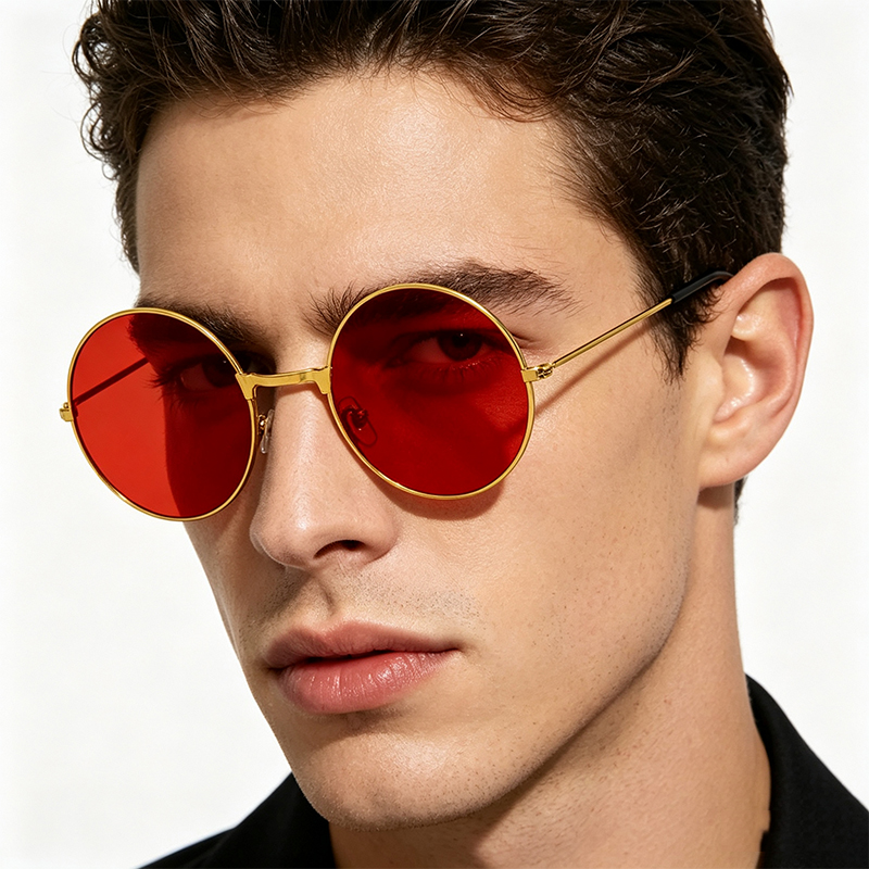 Classic Vintage Round Frame Su – обзор и цена Men'S Fashion Round Glasses